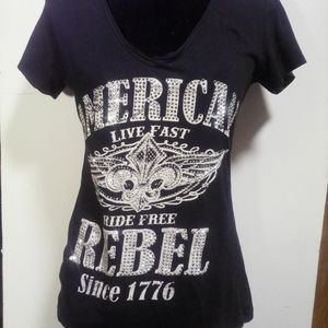 American Rebel, Large, black t shirt